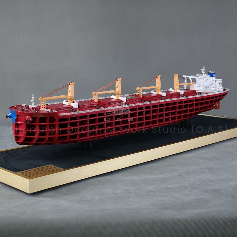 【LAC】Handmade 103cm Diecast Ship Model Excellent Workmanship Logistics Present Customized Hull Ship Structure Toy