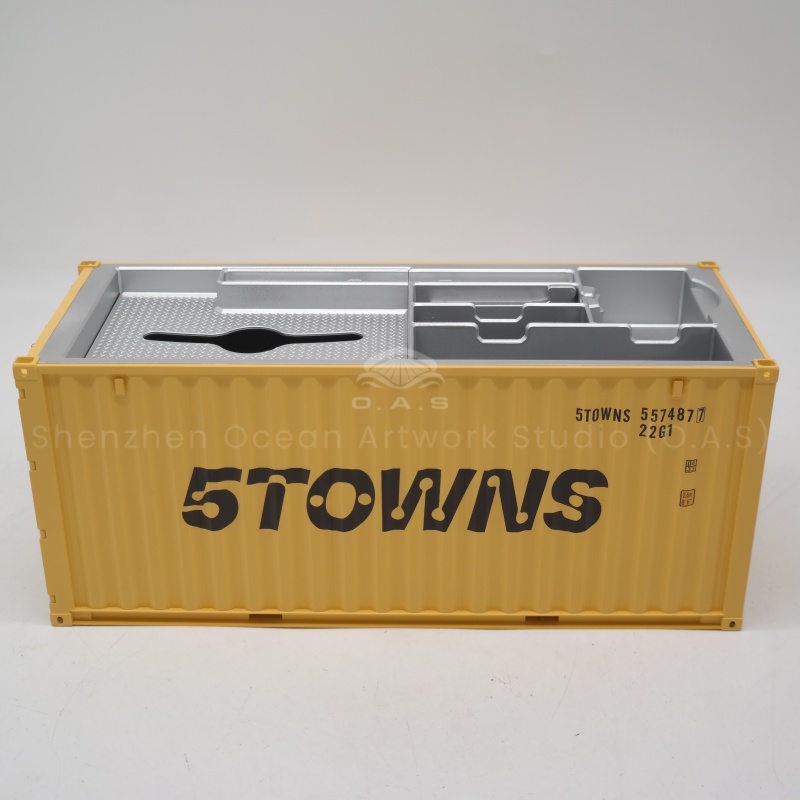 【LAC】O.A.S Container Model Factory Scale1:20 Shipping Container Logistics 5TOWNS Customized Storage Box Container Model