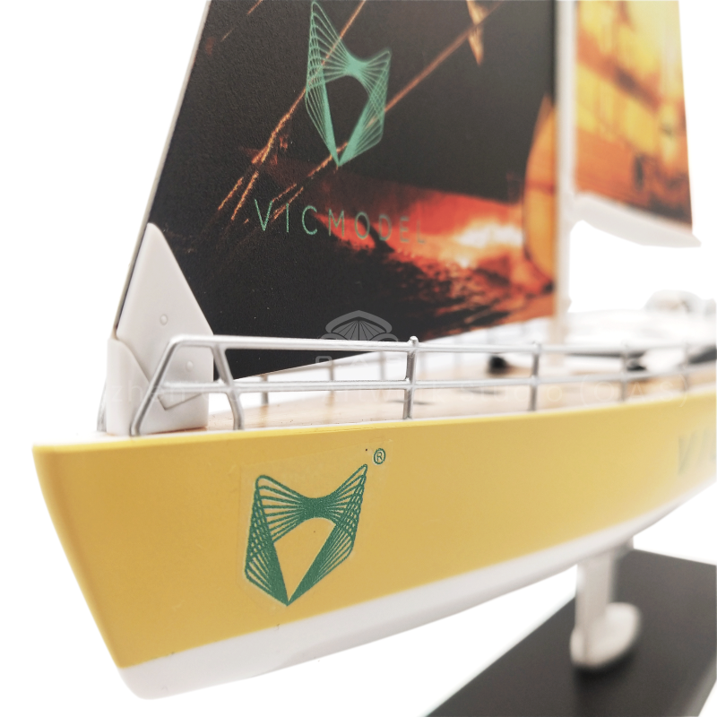 O.A.S Ship Model Factory specializes in customization. The 28cm VICMODEL sailboat model is unique. It precisely reproduces the original, with smooth lines on the hull. The exquisite craftsmanship is fully demonstrated in the details, and the sail surface has a rich texture. It is used for company customization, can decorate the office space and enhance the style. It can also be given as a business gift to convey the enterprising spirit of braving the waves and help upgrade the company's image. Amber@vesselmodel.com Tel: +86 18038048785