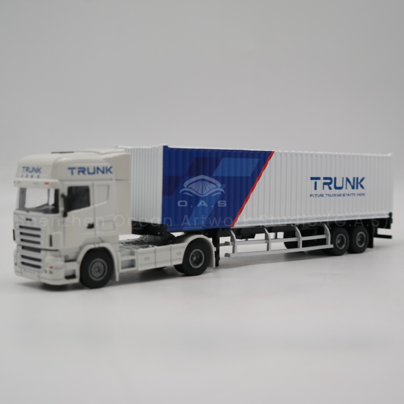 【LAC】O.A.S Container Model Factory Shipping Gift Customized 1:50 TRUNK Alloy Material  Container Model Truck
