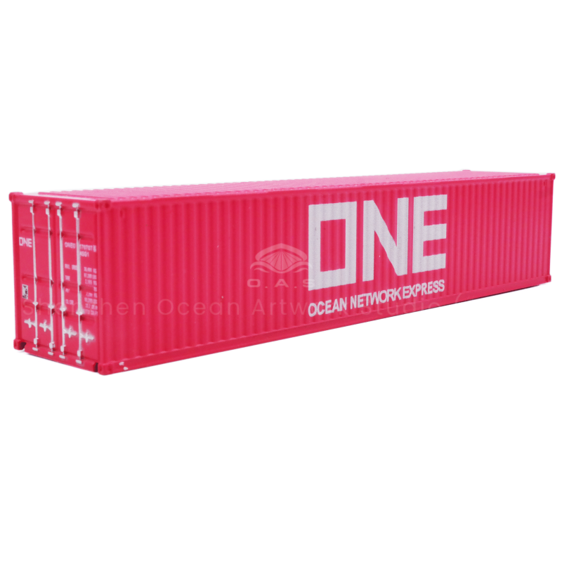 【LAC】O.A.S Container Model Factory 40GP Alloy Crafts Shipping Scale 1:87 ONE Miniature Container Model