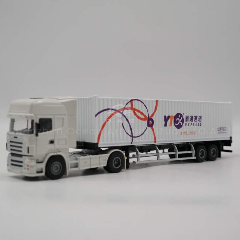 【LAC】O.A.S Container Model Factory Shipping Gift Customized 1:50 YT Alloy Material  Container Model Truck
