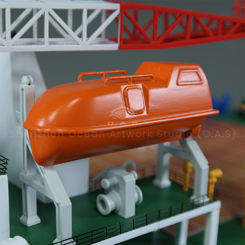 This multi-purpose boat model by O.A.S beautifully restores the versatility of a real ship, with smooth hull lines and fine details. The model is made of high quality materials and strong structure, which is suitable for decoration or teaching utensils to show the elegance of shipping.Amber@vesselmodel.com Tel:+86 18038048785