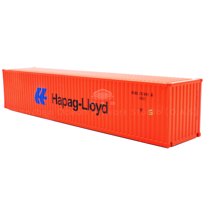O.A.S Model Factory specializes in creating 1:87 Hapap-Lloyd alloy container models. The model is made of high quality alloy, durable and full of texture. High-precision reproduction of the exterior of the Hapap-Lloyd container, from classic tones to unique logos. Support customized corporate logo, enterprises can integrate exclusive elements into it, highlight brand characteristics, both practical and collectible value. Amber@vesselmodel.com Tel: +86 18038048785