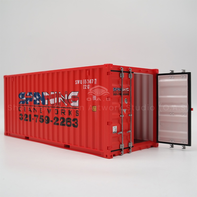 O.A.S factory focus on 20 feet theme container model logo customization. The team closely followed the engineering scene and theme features, cleverly integrated the corporate logo into the model, and restored the engineering container from the structure to the appearance height with the help of professional 3D modeling and laser cutting technology. Customized models can not only be used as exhibition props, but also become exquisite gifts for corporate publicity. Amber@vesselmodel.com Tel: +86 18038048785