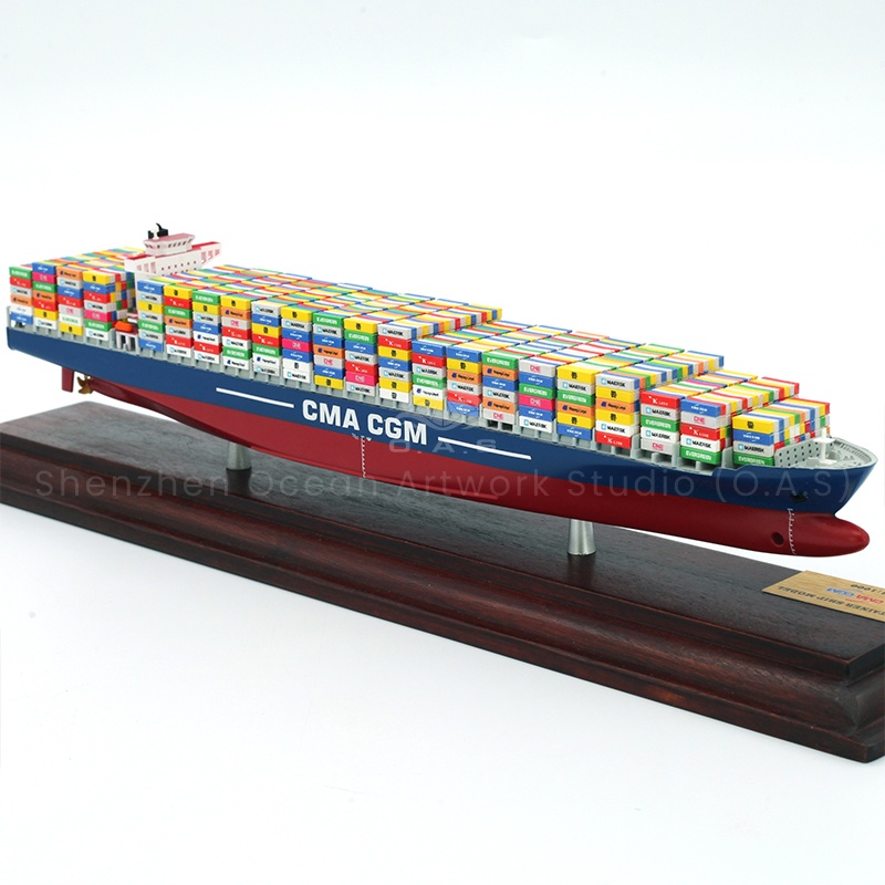 Enterprises to create exclusive image, static container ship model to figure mass customization can not be missed! As long as you provide the design drawing, O.A.S will be able to accurately integrate the company's logo, concept and other elements, 1:1000 copy the ship shape, to ensure that the ship body, container and other details are realistic. Mass production, efficient delivery, suitable for enterprise display, business gifts, help brand communication.Amber@vesselmodel.com Tel: +86 18038048785