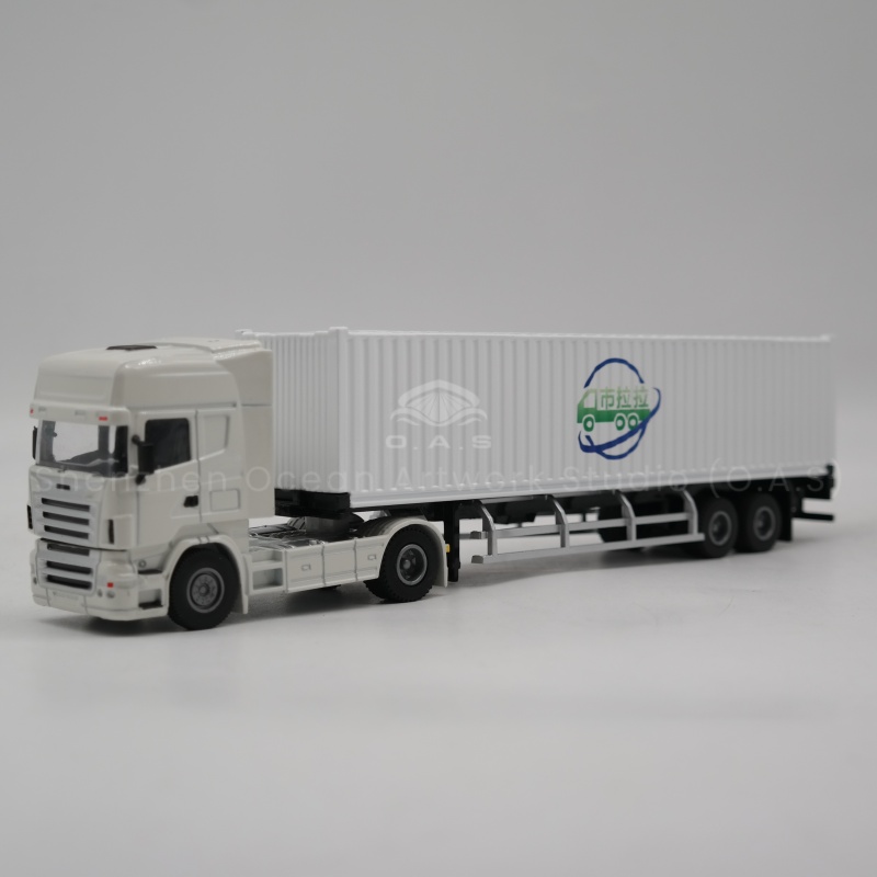 【LAC】O.A.S Container Model Factory Shipping Gift Customized 1:50 SLL Alloy Material  Container Model Truck