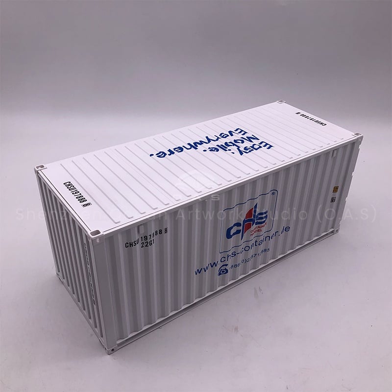 【LAC】 O.A.S Factory Customized 1:20 Scale Plastic Crafts Shipping Boxes CHS Container Model  Easter Gifts Made Durable Paper