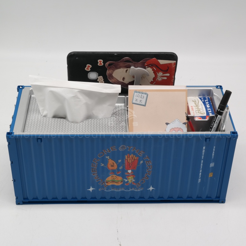 Logistics industry friends, want to send a unique and practical gift? The 20GP container tissue box model from O.A.S Ship Model Factory is not to be missed! Accurately built based on real 20GP containers, exclusive logo can be customized. As a logistics gift, highlight the characteristics of the enterprise, continue to deliver brand value in daily use, and quickly customize. Amber@vesselmodel.com Tel: +86 18038048785