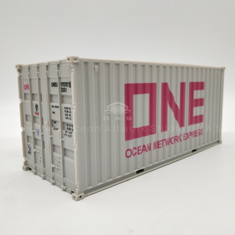 【LAC】O.A.S Container Model Factory 20GP Plastic Crafts Shipping  Scale1:35 ONE Miniature Container Model