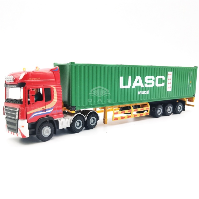 O.A.S Model factory has been focusing on model customization for 17 years, meticulously creating 1:50 EVERGREEN Marine alloy container truck models. Carefully selected alloy material, durable and outstanding texture, from the body lines to the details of the container are accurate. Can customize the logo according to the needs of the enterprise, cleverly integrate the brand elements, whether it is a business gift or publicity display are extremely suitable, quality worry free. Amber@vesselmodel.com Tel: +86 18038048785