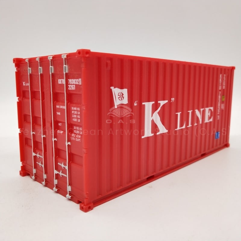 【LAC】O.A.S Container Model Factory 20GP Plastic Crafts Shipping  Scale1:35 K LINE  Container Model