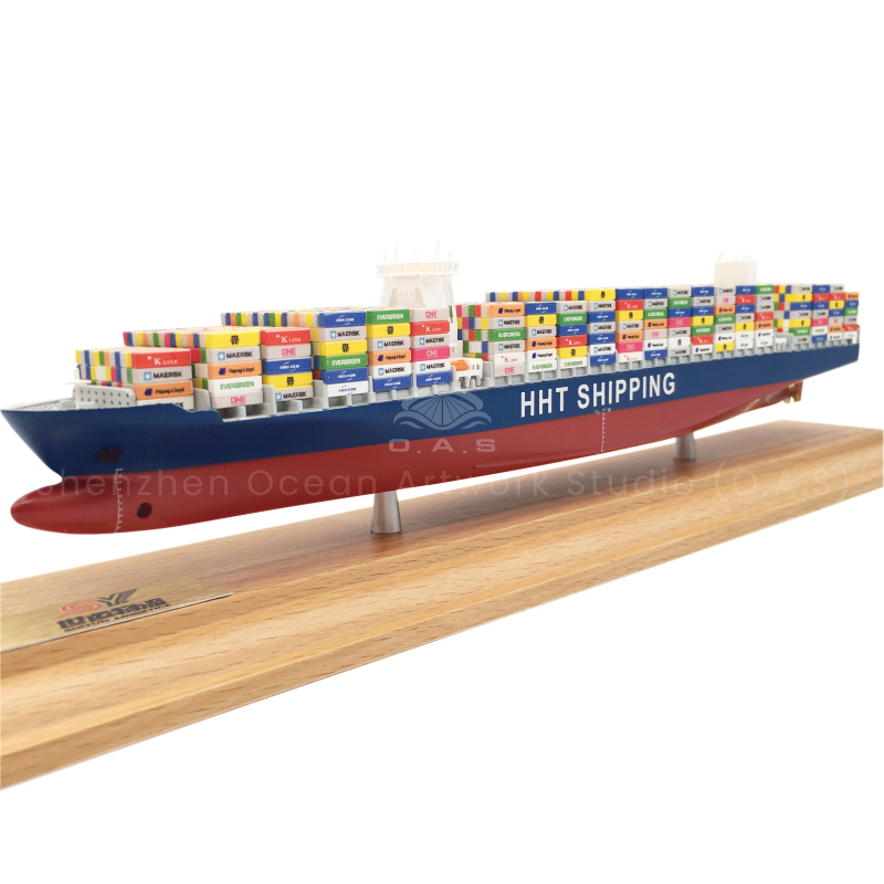 【LAC】O.A.S Factory's Handmade 1:1000 Scale Customized 35cm 17000TEU Container Ship Model for Shipping Gift Purpose