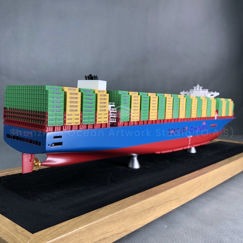 This 65cm shipping container model produced by O.A.S is specially tailored for enterprises. From the solid structure of the hull, to the detailed appearance of the container, the ship model is reproduced with high precision. Whether it is used for corporate display or business gifts, it can highlight the professionalism and strength of enterprises in the field of shipping.Amber@vesselmodel.com Tel: +86 18038048785