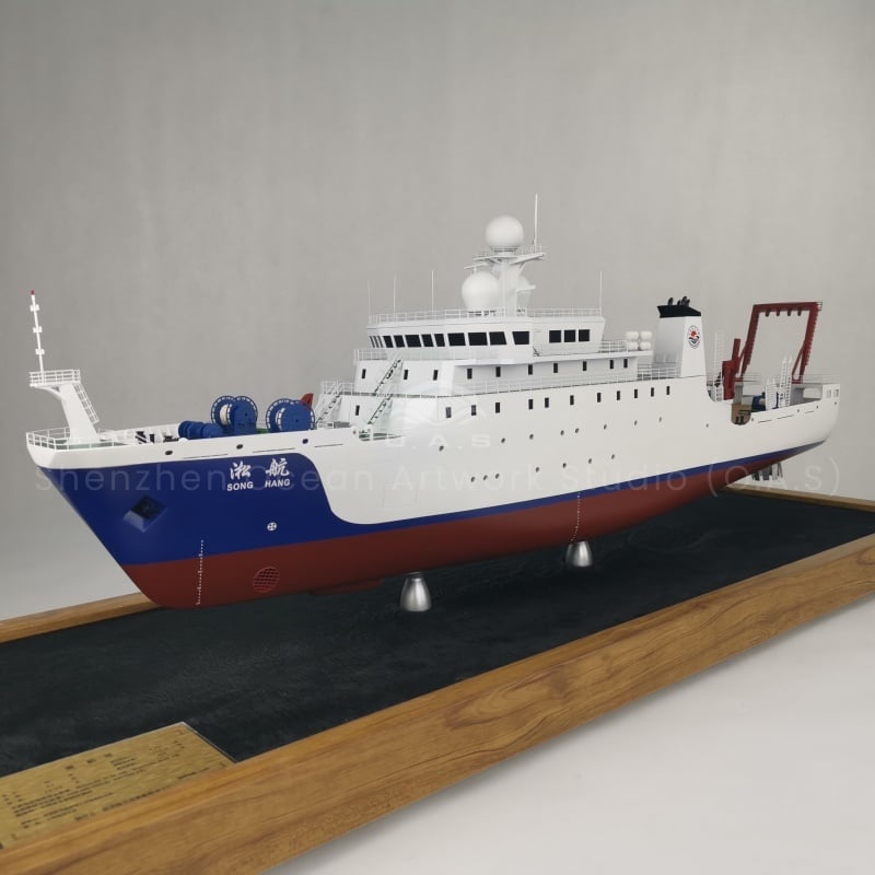 【NAC】80cm songhang Engineering shipmodel petroleum engineering ship model Mangalia shipyardOAS shipmodel