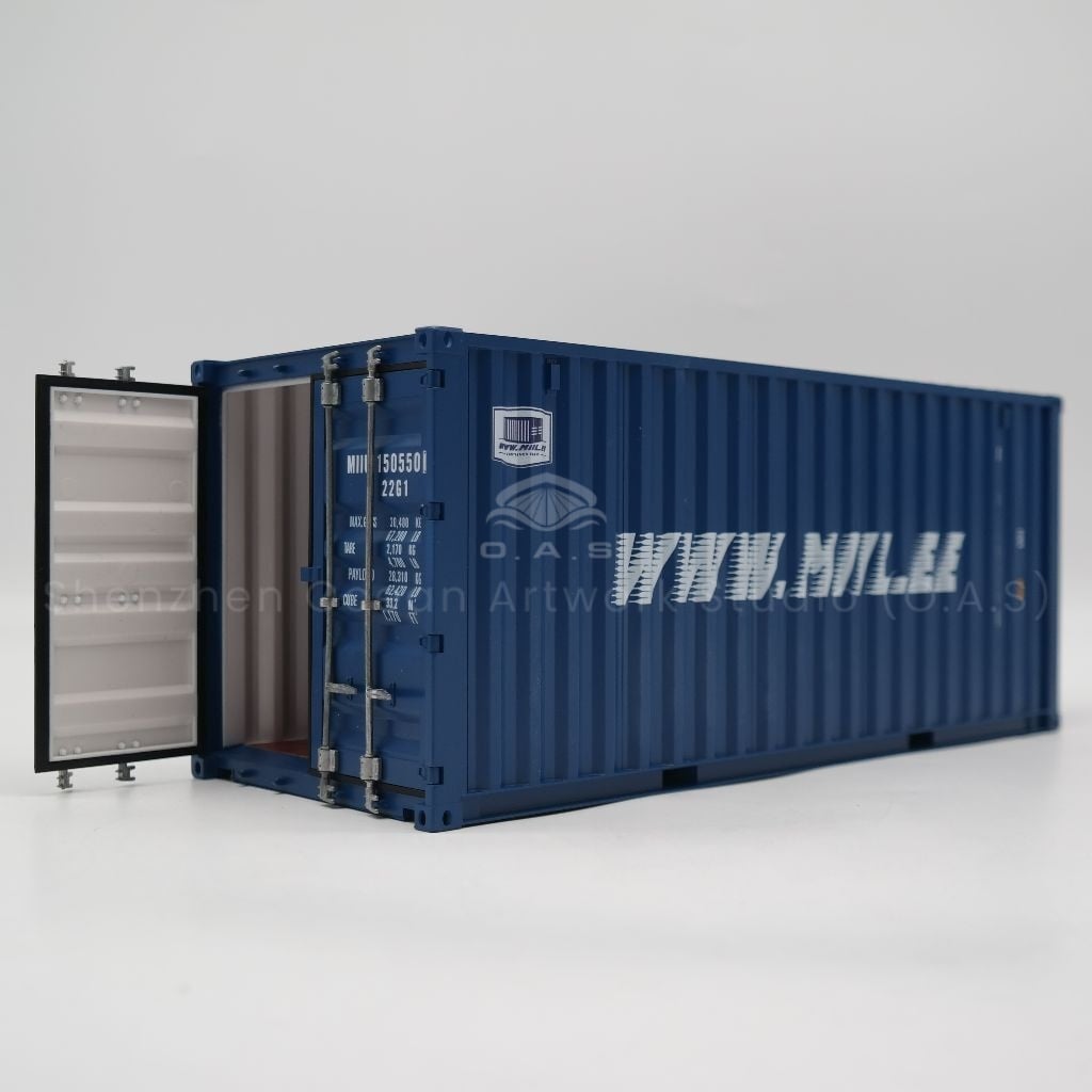 【LAC】O.A.S Container Model Factory Customized Scale1:20 Plastic Crafts Shipping Boxes   WWW Container Model