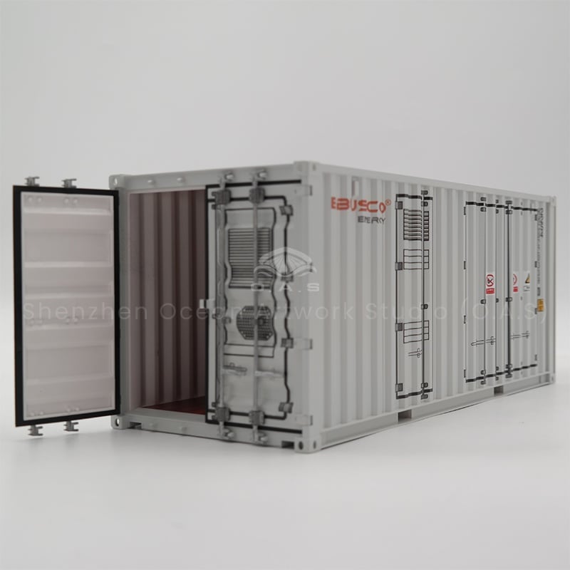 【LAC】O.A.S Factory Customized 1:20 Scale Plastic Crafts Shipping Boxes  Gift Idea Paper EBUSCO Container Model