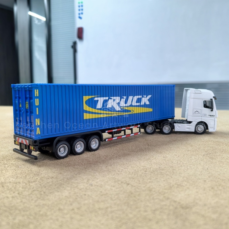 O.A.S ship model factory, 17 years of precision model customization, launched 1:50 alloy container truck model. Carefully selected alloy, both texture and durability, accurately restore the details of the container truck. Support batch LOGO customization, create exclusive logos for enterprises, and efficiently meet the needs. Whether it is accompanied by activities, or publicity and display, it can help upgrade the corporate image! Amber@vesselmodel.com Tel: +86 18038048785