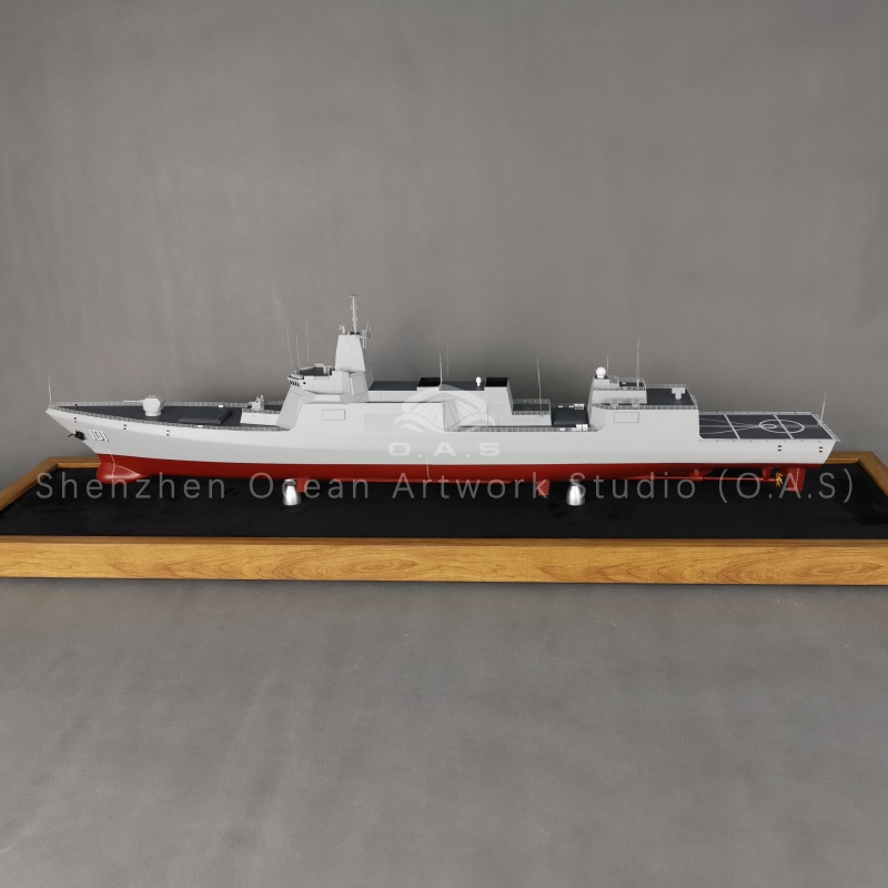 100cm 055 Destroyers model warship, crafted with high precision by O.A.S ship model maker. This custom shipping model features exquisite details, realistic paintwork, and solid construction, making it a perfect gift for military enthusiasts, collectors, or corporate presents.Amber@vesselmodel.com Tel: +86 18038048785