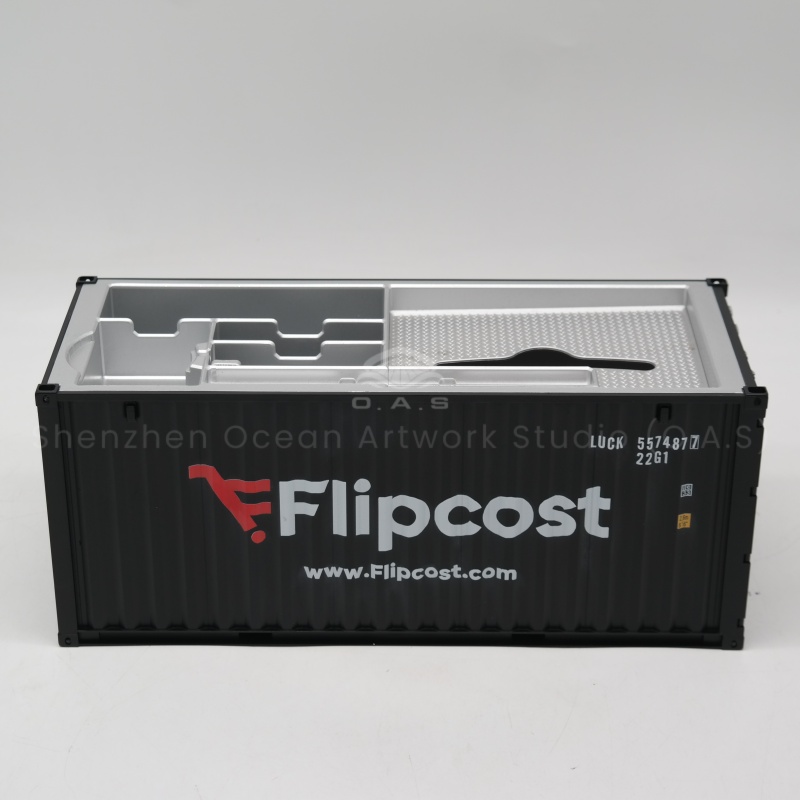 【LAC】O.A.S Container Model Factory Scale1:20 Shipping Container Logistics Flipcost Customized Storage Box Container Model