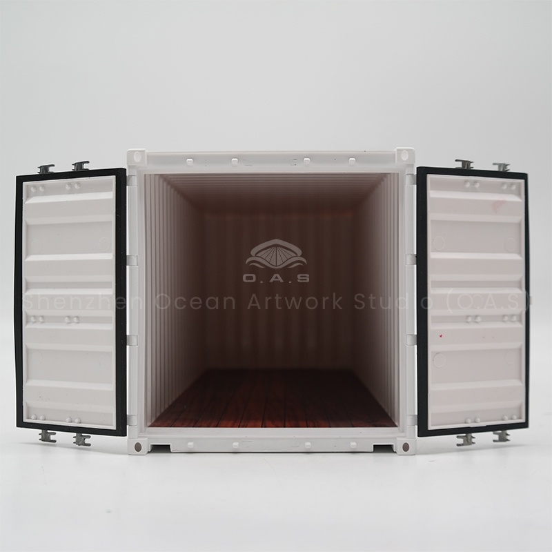 O.A.S is a leader in the production of shipping container models, focusing on mass customized container models. The team carried out a comprehensive analysis of the shipping container, and the model from the exterior paint tone to the internal structure, to achieve realistic reproduction. With the advantages of large-scale production, we can give a very cost-effective quotation, and can integrate into the customer's exclusive design, providing a publicity tool for shipping enterprises. Amber@vesselmodel.com Tel: +86 18038048785