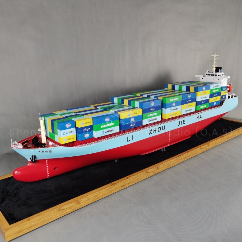 【LAC】O.A.S Customized 183cm Static Container Ship Model Factory Shipping Gift Model for Christmas and Diwali Occasions