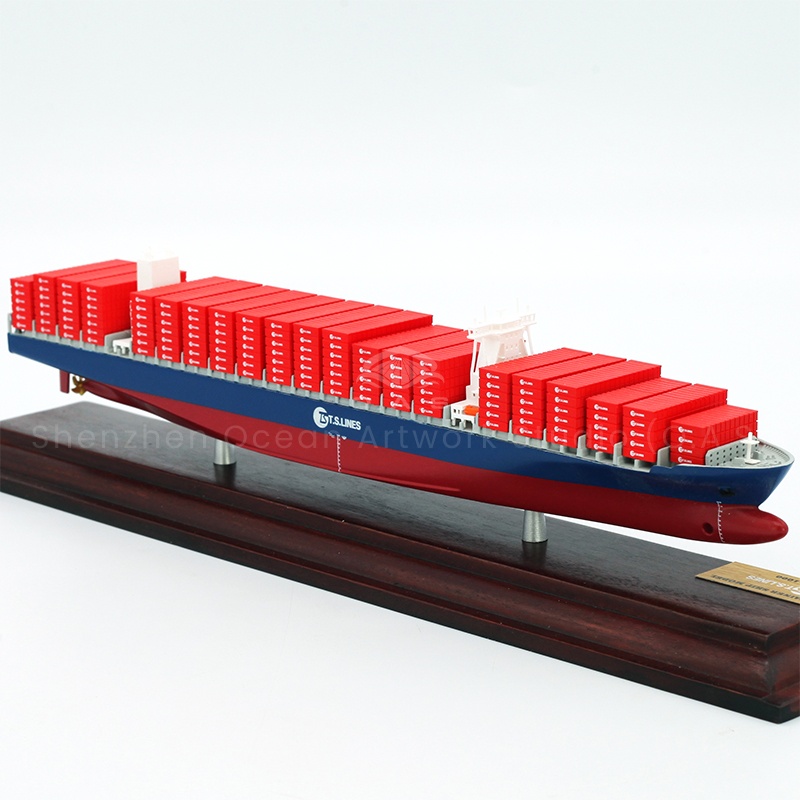Shipping enterprises do not miss! This container container ship model produced by O.A.S supports mass customization, which is an excellent shipping display gift. The ship model is carefully built according to the real ship type, and the details of the ship body and container are highly restored. Enterprises can customize exclusive logos for exhibitions and exhibition halls to easily attract attention and help enterprises show their strong strength and industry style.Amber@vesselmodel.com Tel: +86 18038048785