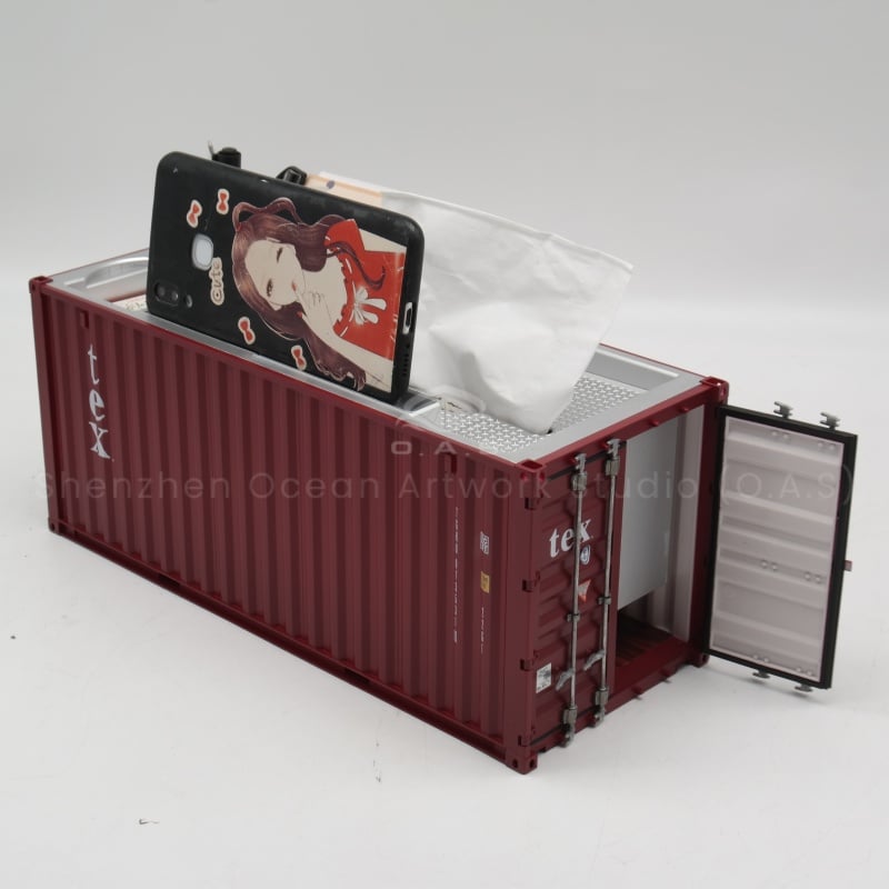 Shipping forwarder wants to send an impressive gift? The 20 'TEX Container model storage box from O.A.S Ship Model Factory is not to be missed! 1:20 ratio accurate reproduction, highly restored appearance, with practical storage function. Exclusive logo can be customized, as a business gift, can subtly convey the brand concept, highlight the characteristics of the enterprise, quickly customized, for the business! Amber@vesselmodel.com Tel: +86 18038048785