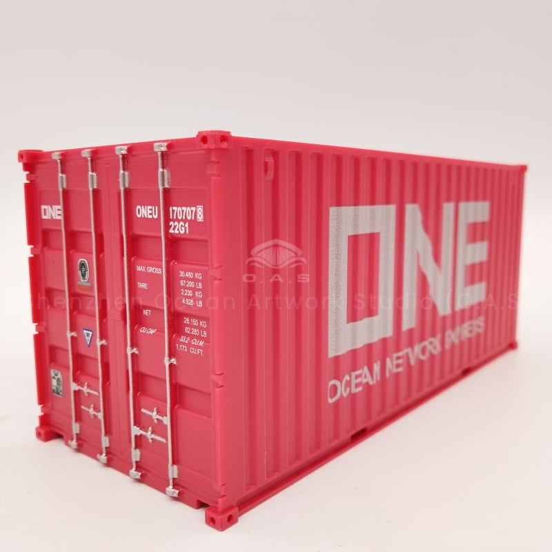 【LAC】O.A.S Container Model Factory 20GP Plastic Crafts Shipping  Scale1:35 ONE Miniature Container Model