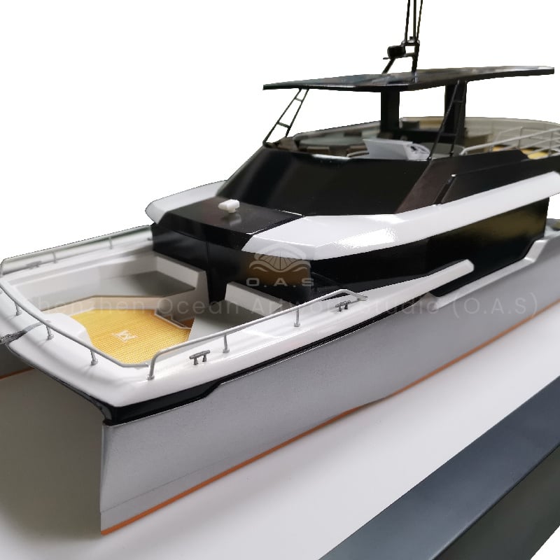 【LAC】Handmade  Featuring Sunseeker Princess Other Yacht Brands Gift Boating Customized 40cm Azimut Yacht Cruise Ship Model