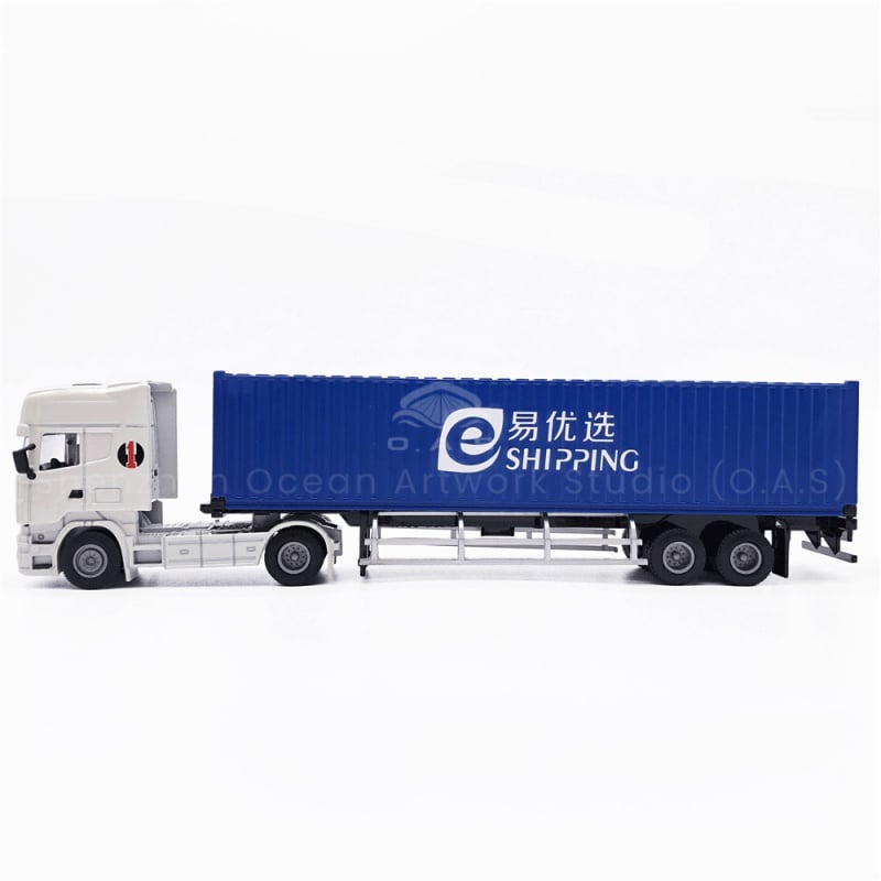 【LAC】O.A.S Container Model Factory Shipping Gift Customized 1:50 YXYK Alloy Material  Container Model Truck