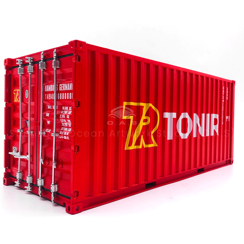 【LAC】O.A.S TONIR Container Model Factory Customized 1:20 Scale Plastic Crafts Shipping Boxes Paper Material with Stuffed Features
