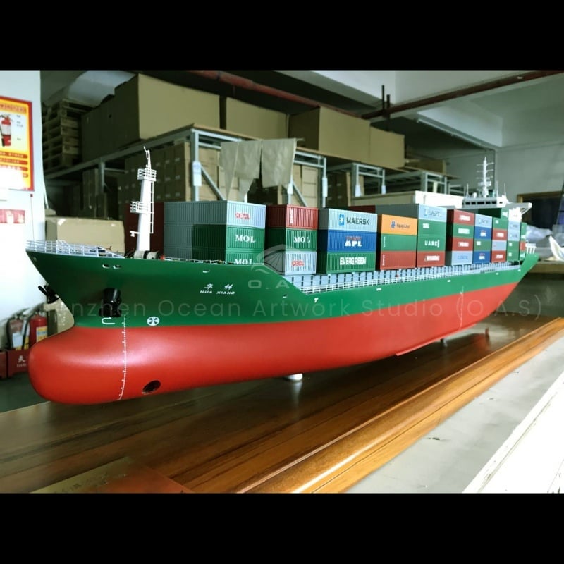 【LAC】O.A.S Factory 100% Handmade High Quality Ship Model Customized Business Gift 120cm Container Ship Model