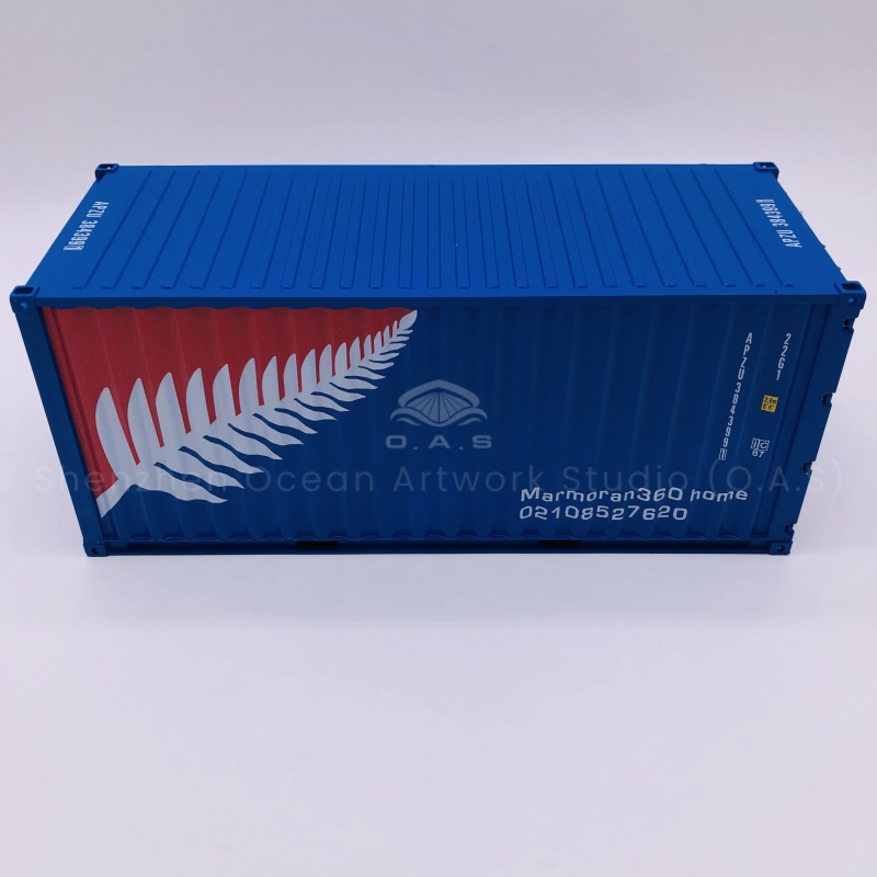 O.A.S container model manufacturers, refined 1:20 shipping container model, with high-quality materials, ingenuity, highly restore the real container style. We provide logo customization services, accurate implantation of freight forwarding logistics company logo, so that the model incarnation brand promotion tool. As a freight forwarding logistics gift, it can effectively enhance the corporate image and brand influence in business dealings.Amber@vesselmodel.com Tel:+86 18038048785