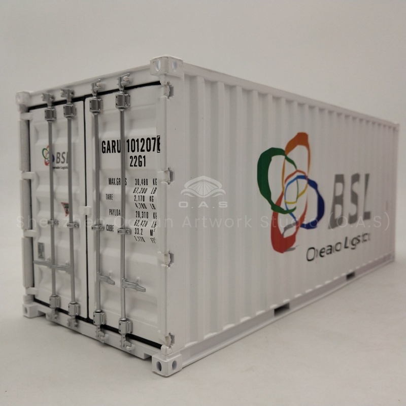 Looking for a unique freight forwarding gift? As a professional container model manufacturer, O.A.S factory provides 20GP transport container model and supports logo customization. The model is built to the scale of a real container, with realistic details. Whether it is customer appreciation, or corporate promotion, the model can subtly convey the brand image and highlight your unique mind.Amber@vesselmodel.com Tel:+86 18038048785