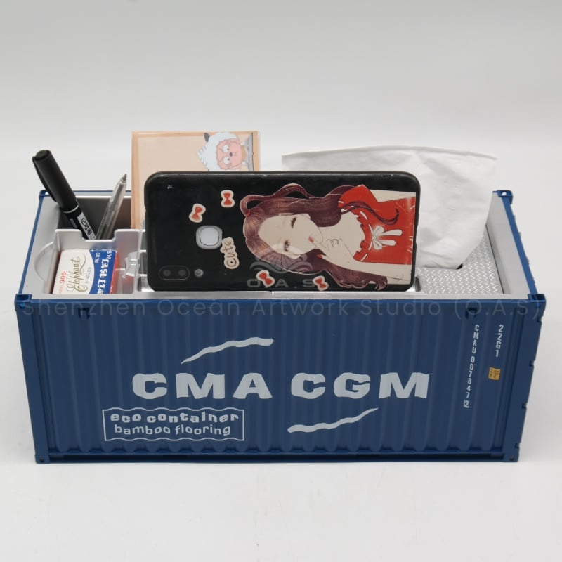 【LAC】O.A.S Container Model Factory Scale1:20 Shipping Container Logistics CMA CGM Customized Plastic Storage Box Container Model