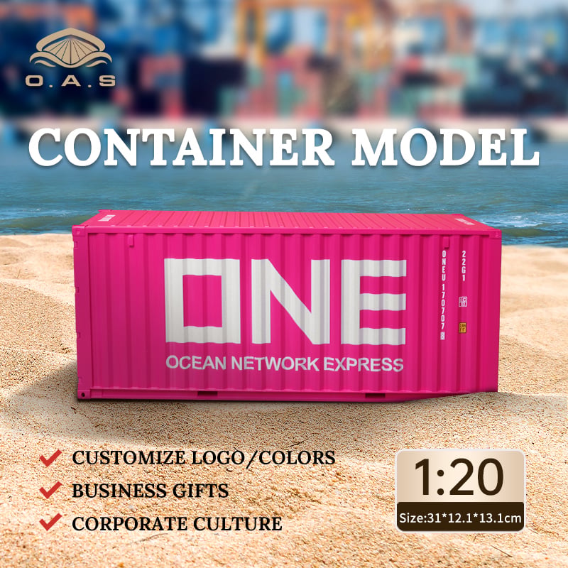 【LAC】1:20Container model/Customize logo colors/One pink