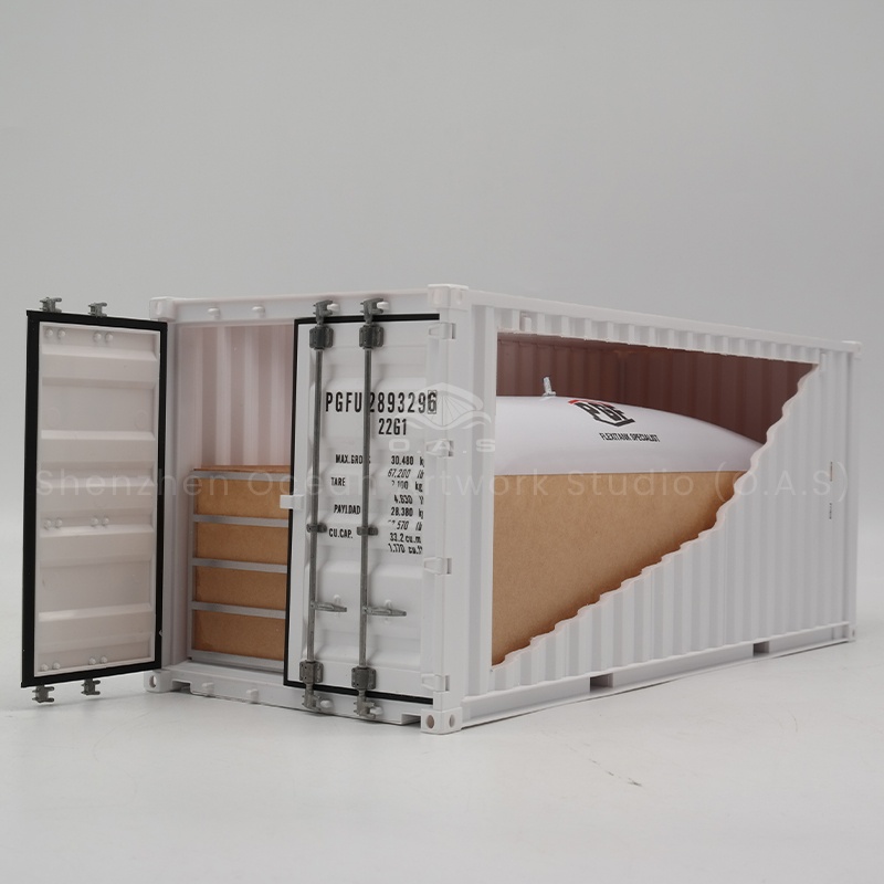 【LAC】O.A.S Container Model Factory Customized Scale1:20 Plastic Crafts Shipping Boxes PGF Flexibag container model