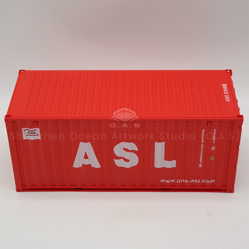 O.A.S ship model factory focus on 20 feet theme container container model company logo customization. The design team has a deep understanding of the corporate brand culture and theme needs, through 3D modeling, manual engraving and other technologies, the logo and model modeling are cleverly combined to ensure that the model has theme characteristics, but also can highlight the corporate image, to help you create your own brand publicity props. Amber@vesselmodel.com Tel: +86 18038048785