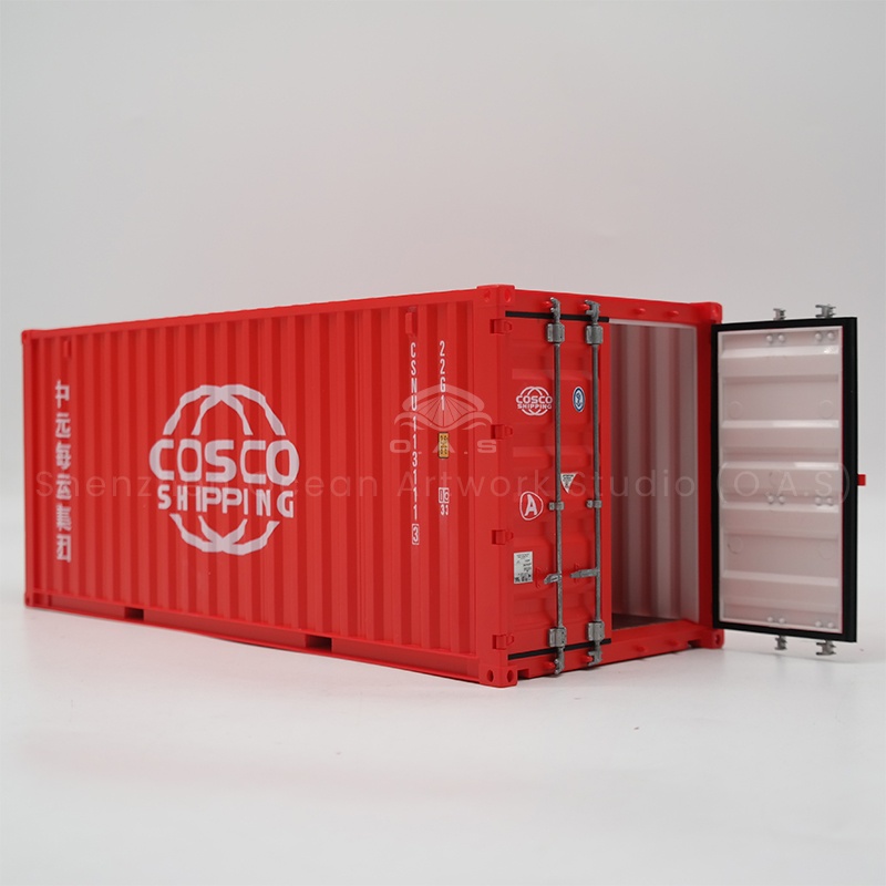 Want to create a super realistic container model for COSCO? O.A.S factory is the right choice! We are experienced, focusing on shipping container model customization. It can accurately integrate the logo of Zhongyuan Sea, and carefully control from material selection to detail carving. Whether it is enterprise exhibition hall display, or event gifts, O.A.S products will be able to highlight the brand style and highlight the strength of the enterprise. Amber@vesselmodel.com Tel: +86 18038048785