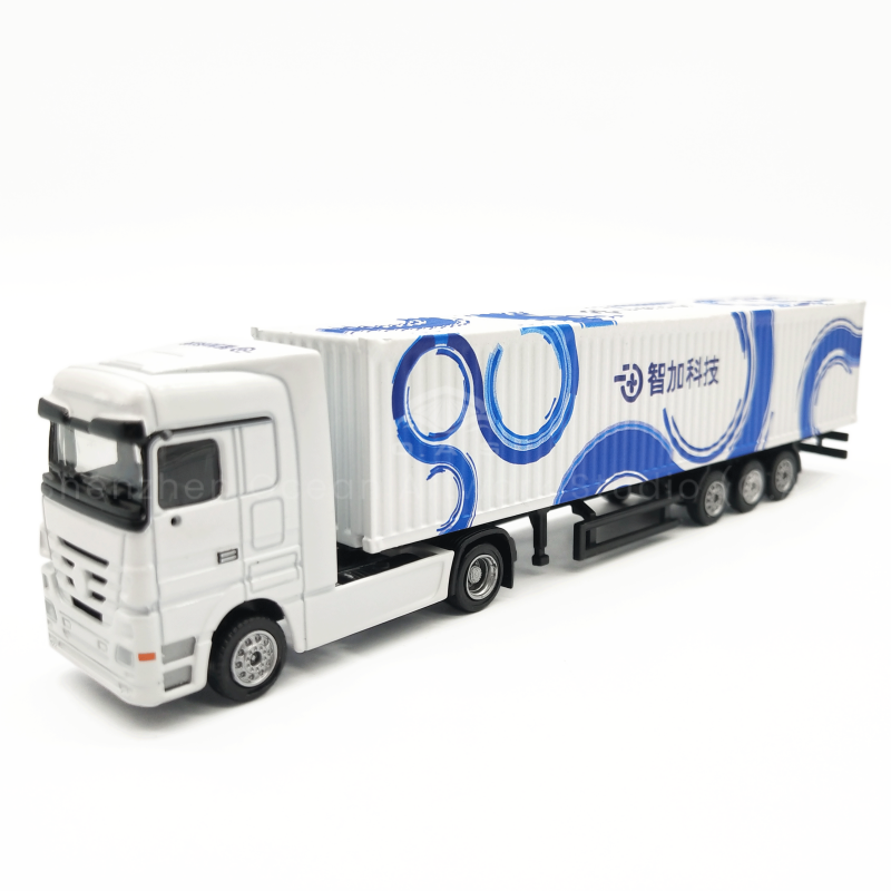 【LAC】O.A.S Container Model Factory Shipping Gift Toy Truck Customized 1:87 Display Alloy  Container Model Truck