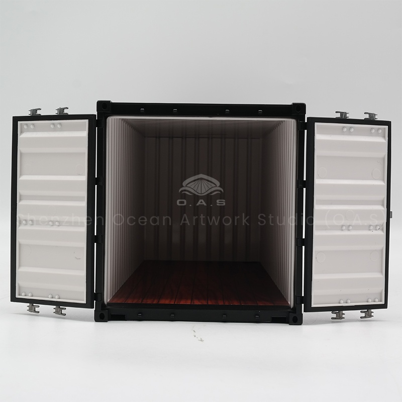 O.A.S as a professional container model manufacturers, we ingenuity to create 1:20 creative container model, standard 20 feet real container. The model combines cutting-edge design with exquisite craftsmanship, adding ingenious creative details. Support logo customization, from creative idea to finished product landing, accurate integration of brand elements, whether it is business gifts, or nautical collection, can meet the needs.Amber@vesselmodel.com Tel:+86 18038048785