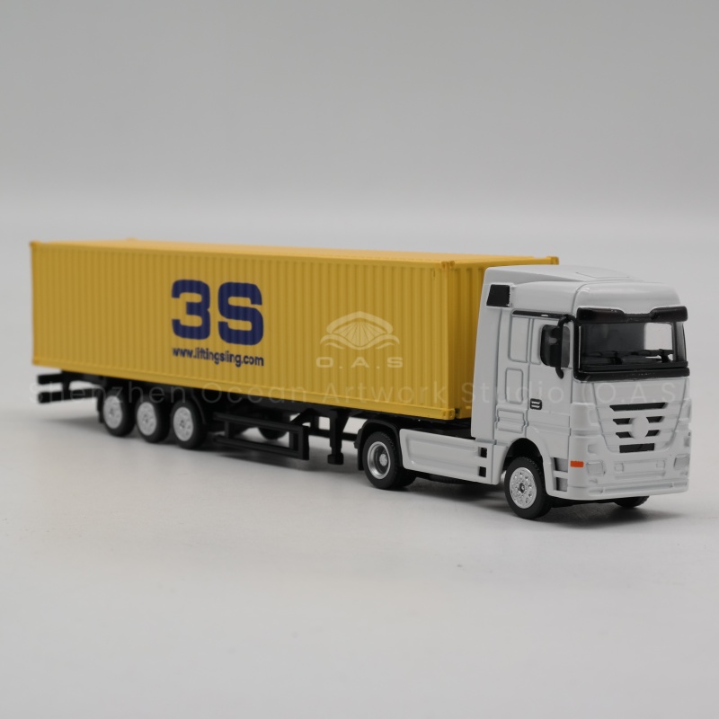 What logistics gifts to choose? O.A.S factory 1:87 container truck model is a good choice. The model is an accurate reproduction of the collection card, the body, the tires, the container, the details are lifelike. Can be customized according to the company's needs, into the brand elements. High quality material selection, durable. As a logistics gift, highlight the strength of the enterprise, free mail home, easy gift. Amber@vesselmodel.com Tel: +86 18038048785