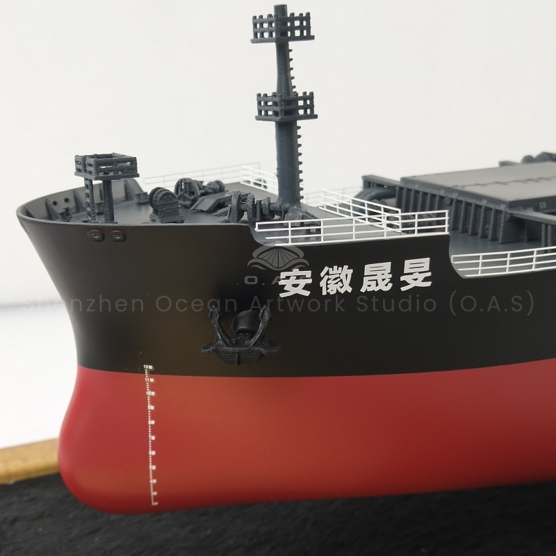 This 65cm shipping bulk carrier model made by O.A.S is specially customized for enterprises and is the ideal gift for the company's opening. Carefully crafted by professional craftsmen, every detail is accurately restored from the smooth lines of the hull to the precise layout of the cabin. Enterprise customization can be integrated into exclusive elements, meaning after the opening of the sea of business, full of opportunities, to add good blessings and unique style for the celebration.Amber@vesselmodel.com Tel: +86 18038048785