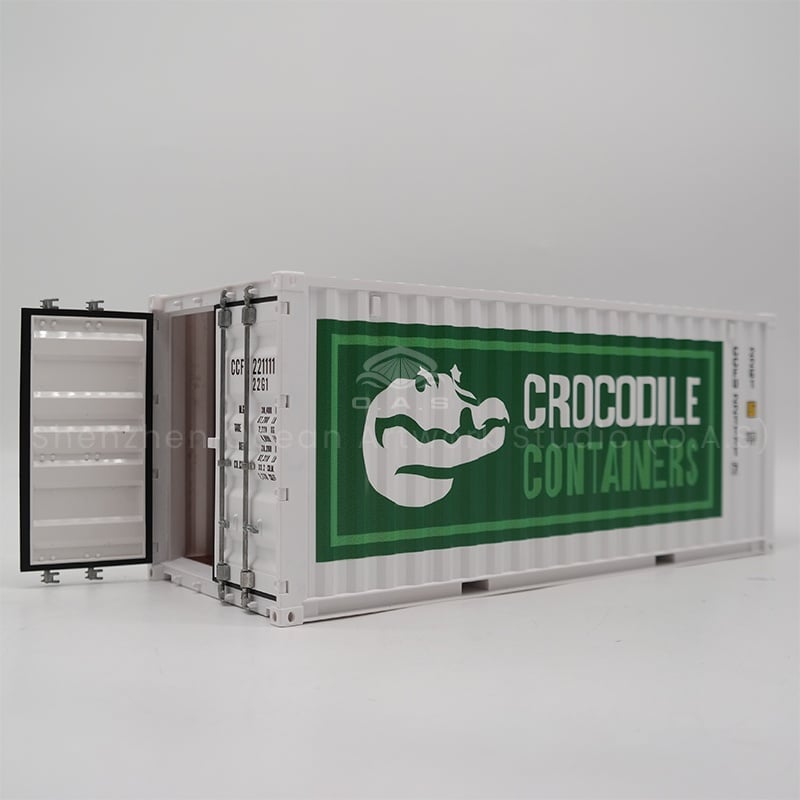 【LAC】O.A.S Factory Customized 1:20 Scale Crocodile Container Model Paper Crafts Shipping Boxes for Gifts 