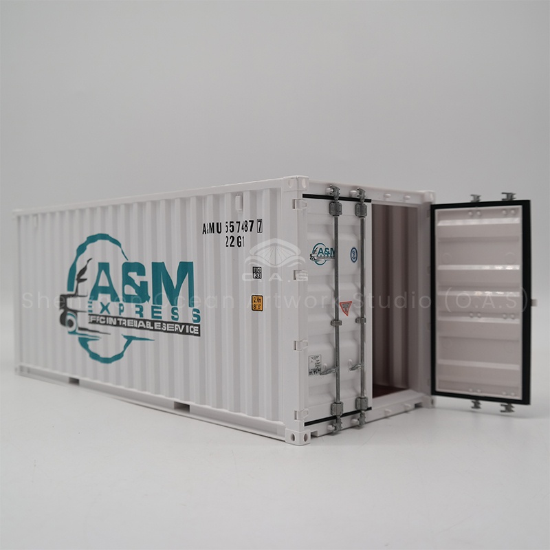 O.A.S ship model factory, focusing on 1:20 engineering container container model company logo customization. Relying on professional design team and advanced equipment, the company logo is integrated into every detail of the model, and the true texture of the engineering container is restored through fine 3D printing and hand grinding. Precise proportion, exquisite technology, enabling enterprise publicity, quickly to customize! Amber@vesselmodel.com Tel: +86 18038048785