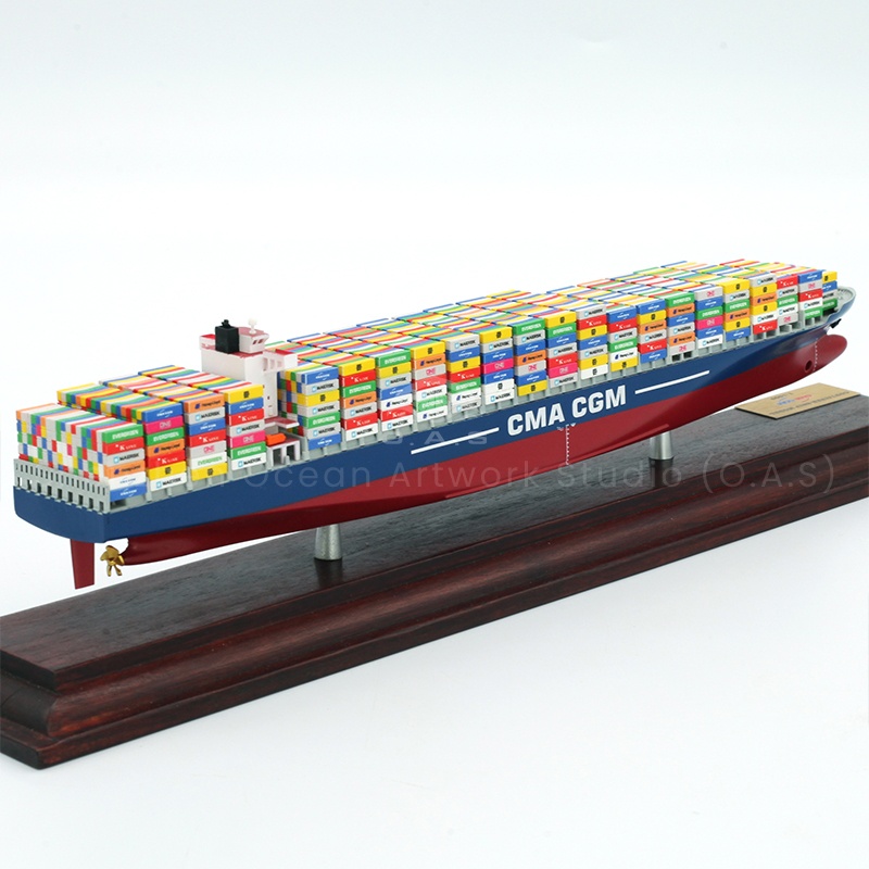 Enterprises to create exclusive image, static container ship model to figure mass customization can not be missed! As long as you provide the design drawing, O.A.S will be able to accurately integrate the company's logo, concept and other elements, 1:1000 copy the ship shape, to ensure that the ship body, container and other details are realistic. Mass production, efficient delivery, suitable for enterprise display, business gifts, help brand communication.Amber@vesselmodel.com Tel: +86 18038048785