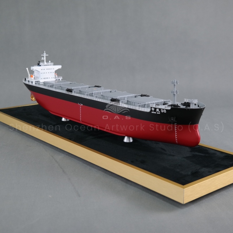O.A.S produced this 65cm bulk carrier ship model, support to customize, especially suitable for the company's opening gift. Shipyard craftsmen will accurately carve the ship model from outline to details according to your drawings, and integrate enterprise elements. The opening of the gift, meaning that the company like a ship set sail, with professionalism and ingenuity, in the sea of business wind and waves, open a brilliant journey.Amber@vesselmodel.com Tel: +86 18038048785