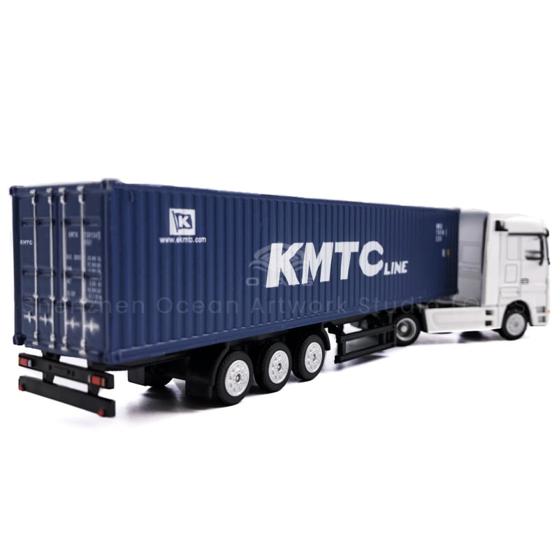 The O.A.S factory carefully creates a 1:87 KMTC alloy container truck model, which is a fine collection of card models. Selected alloy material, wear-resistant, excellent texture. Accurately restore the appearance of KMTC container truck, smooth lines, eye-catching logo. Support corporate logo customization, the enterprise exclusive elements into it, easily highlight the brand personality, is a business gift, office decoration of the quality of the choice. Amber@vesselmodel.com Tel: +86 18038048785