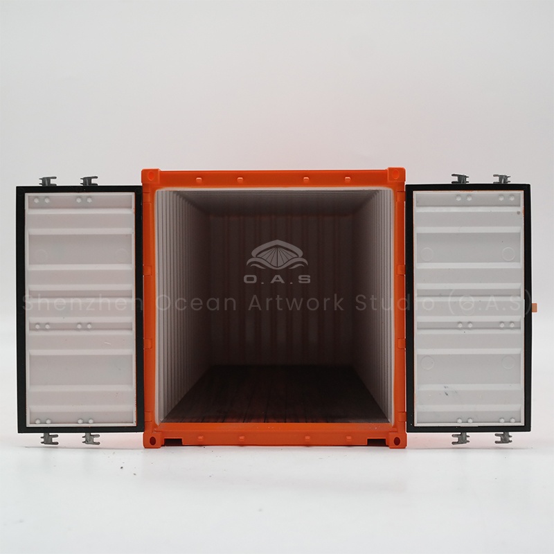 As a professional container model manufacturer, O.A.S focuses on creating 20-foot shipping container models. The model refers to the real size scale, the craftsmanship is exquisite, and every detail is perfect. Provide customized services, integrate your logo or brand elements into it, turn into a unique container model gift, suitable for business gifts, nautical theme collection, easy to highlight the brand value.Amber@vesselmodel.com Tel:+86 18038048785